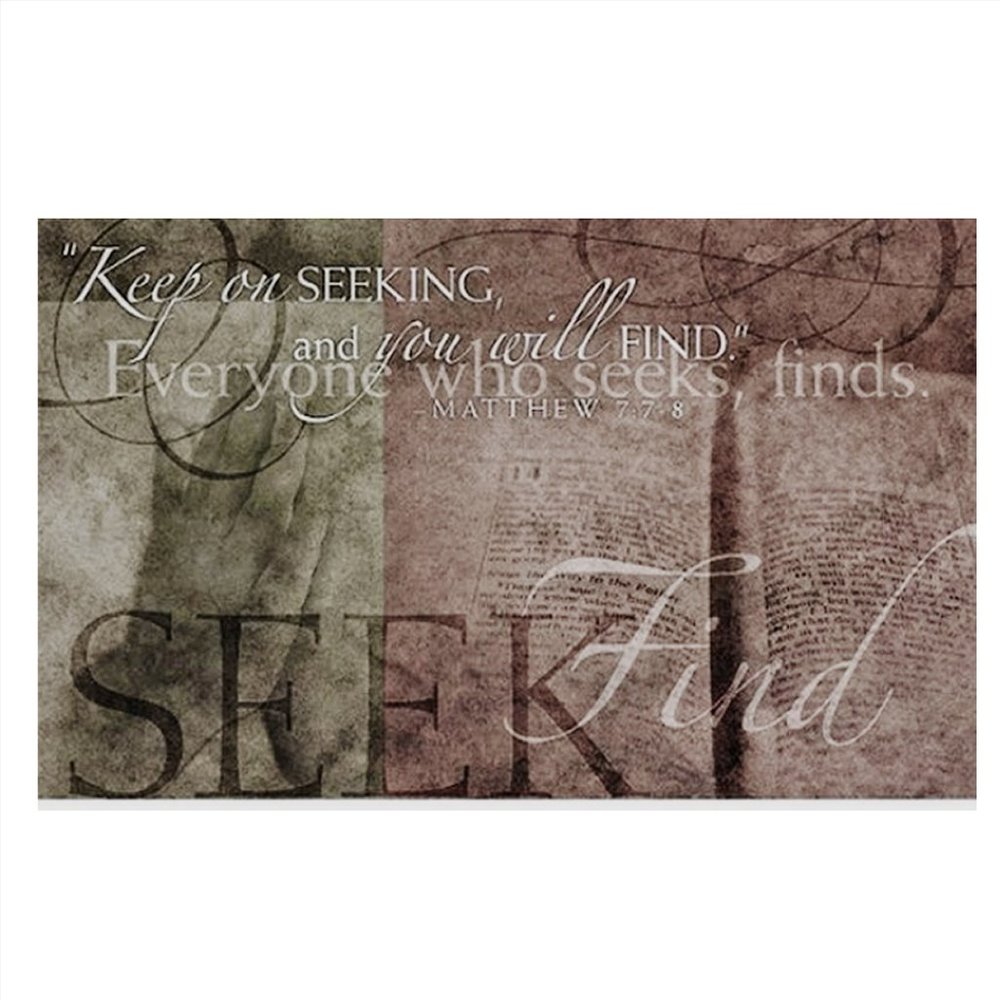 Keep On Seeking Stretched Canvas